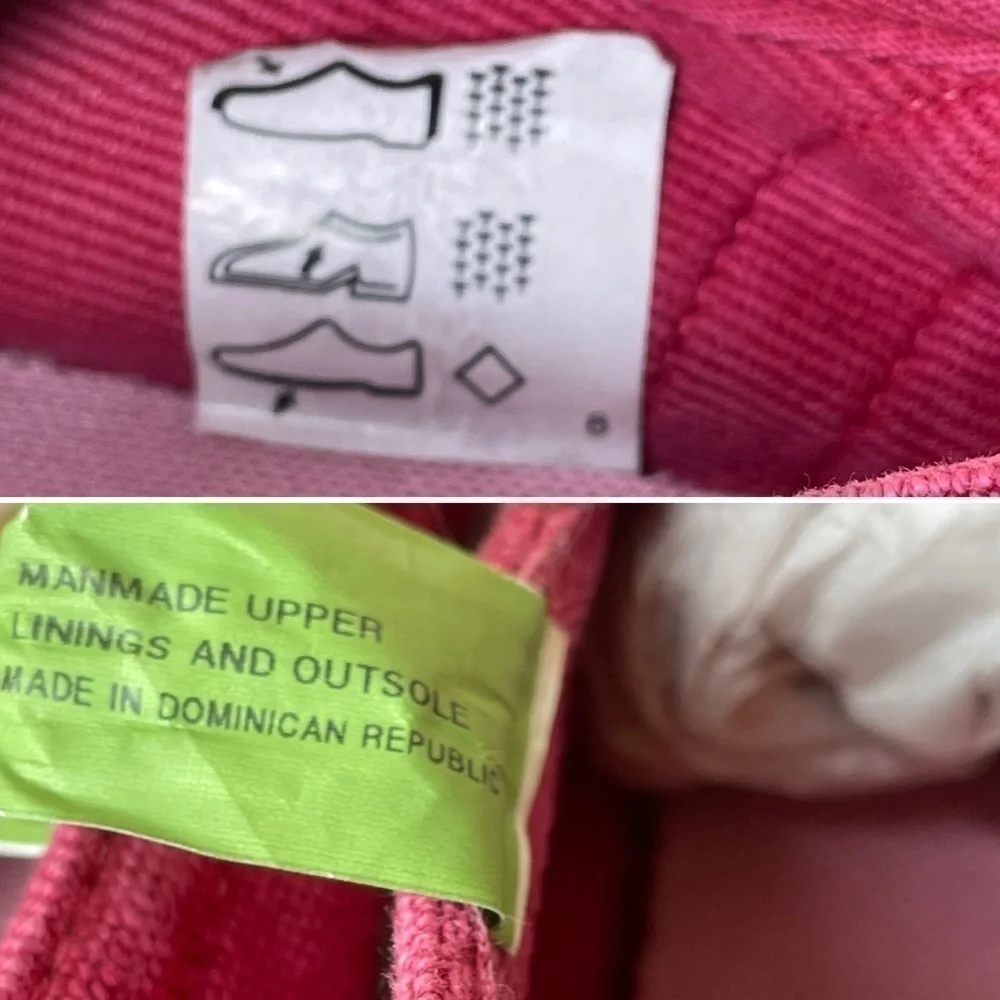 Timberland Earthkeepers Pink Canvas Slip-On Shoes 6